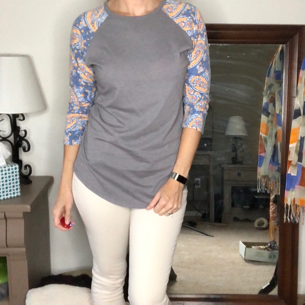 LuLaRoe Randy Baseball Tee NWT Small